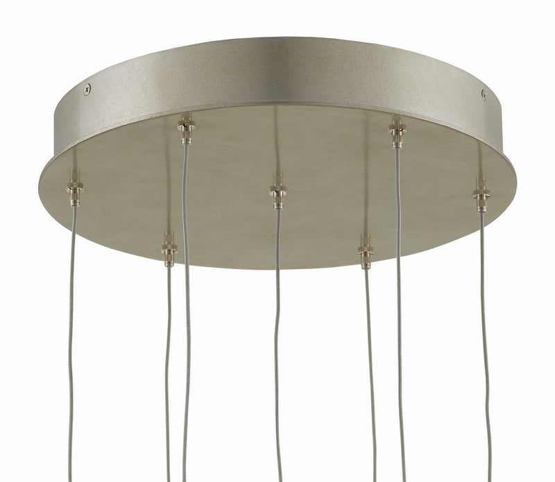 Currey and Company - 9000-0697 - Seven Light Pendant - Birds Nest Collection - Clear