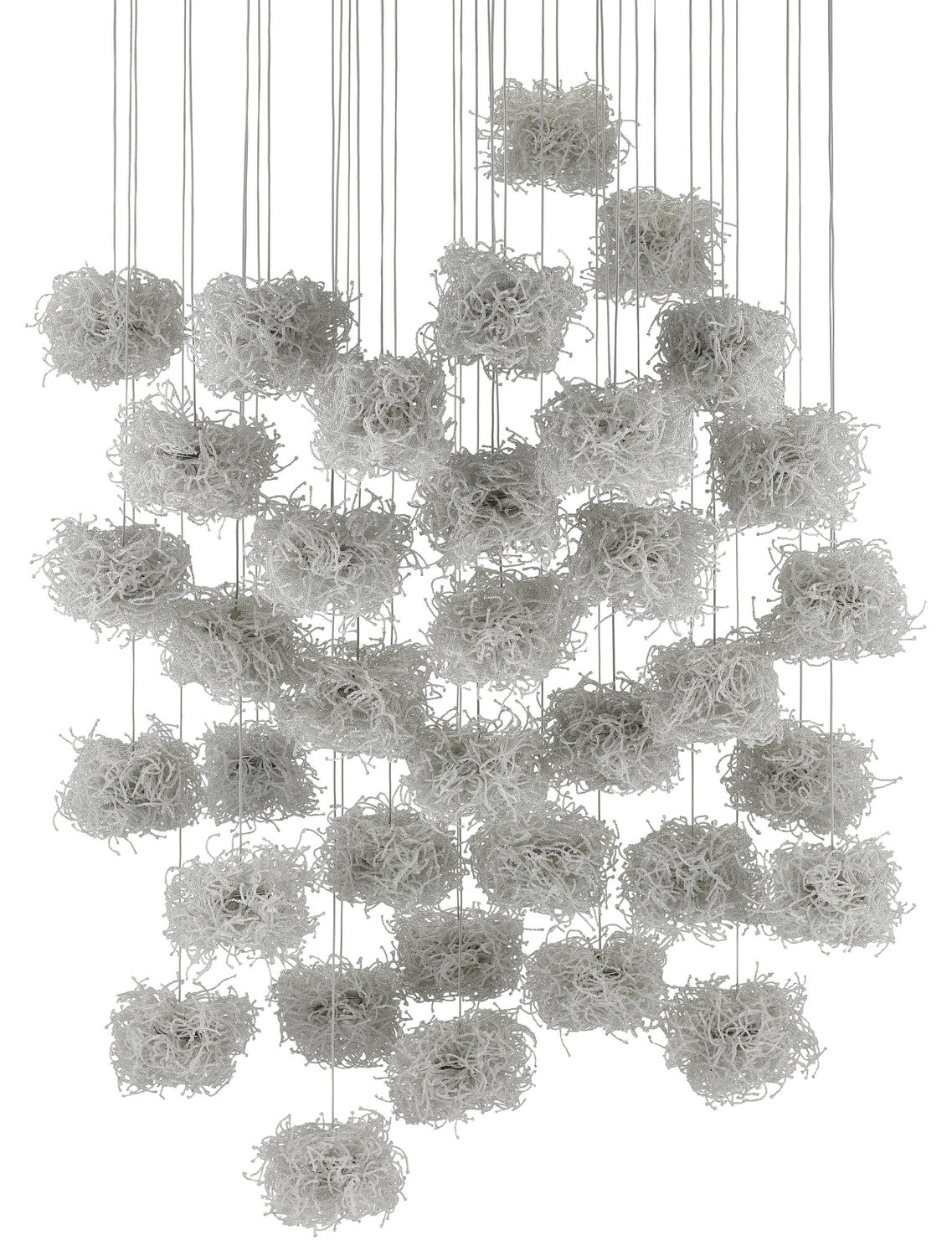 Currey and Company - 9000-0701 - 36 Light Pendant - Birds Nest Collection - Clear