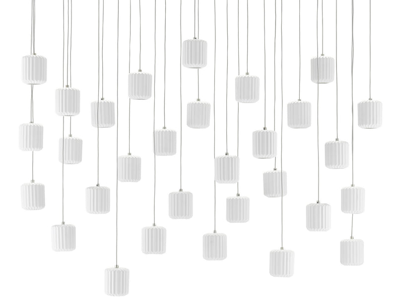 Currey and Company - 9000-0714 - 30 Light Pendant - Dove Collection - White