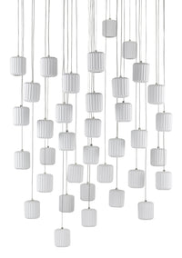 Currey and Company - 9000-0715 - 36 Light Pendant - Dove Collection - White