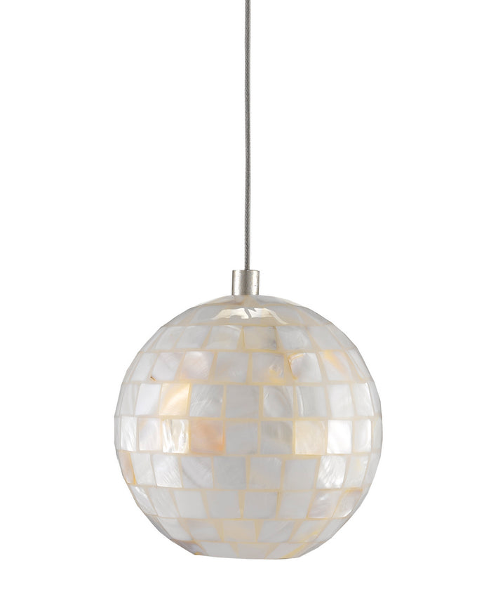 Currey and Company - 9000-0716 - One Light Pendant - Finhorn - Natural/Silver