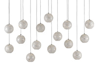 Currey and Company - 9000-0720 - 15 Light Pendant - Finhorn - Natural/Silver