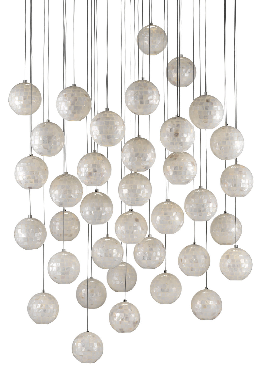 Currey and Company - 9000-0722 - 36 Light Pendant - Finhorn Collection - Pearl