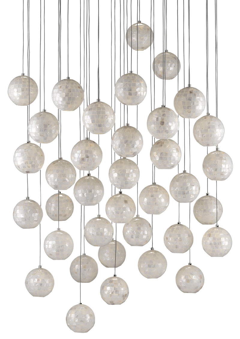Currey and Company - 9000-0722 - 36 Light Pendant - Finhorn Collection - Pearl