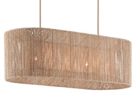 Currey and Company - 9000-0737 - Five Light Chandelier - Mereworth Collection - Natural Rope/Beige