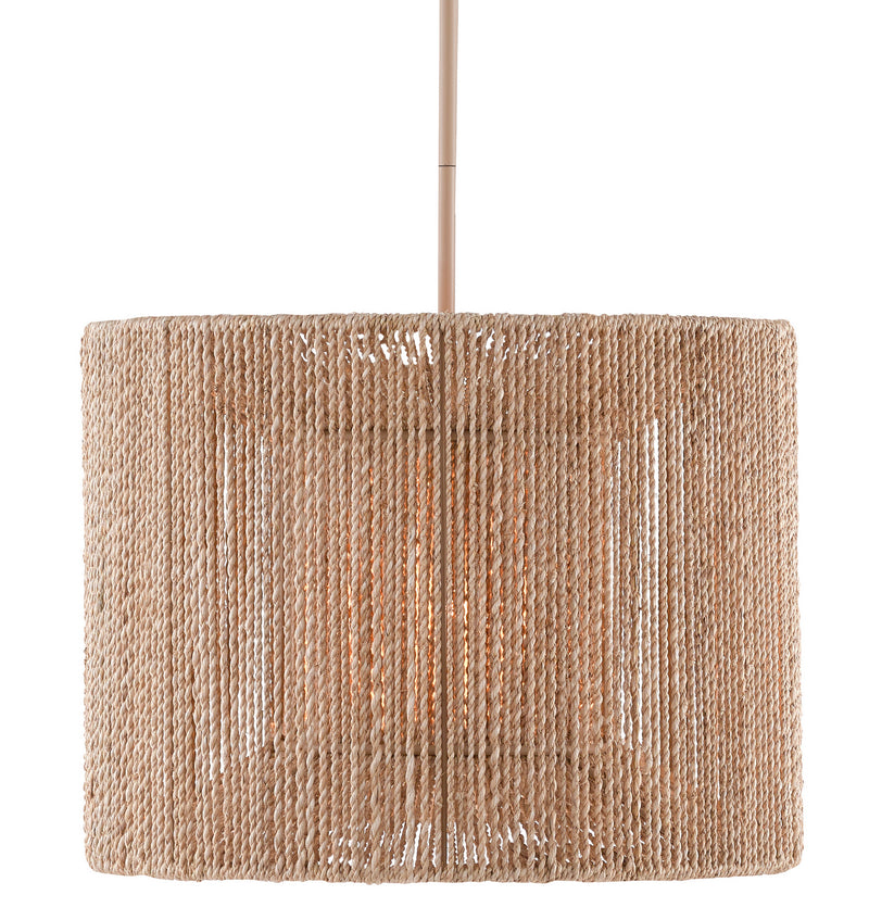 Currey and Company - 9000-0737 - Five Light Chandelier - Mereworth Collection - Natural Rope/Beige