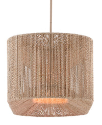 Currey and Company - 9000-0737 - Five Light Chandelier - Mereworth Collection - Natural Rope/Beige