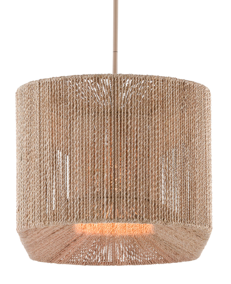 Currey and Company - 9000-0737 - Five Light Chandelier - Mereworth Collection - Natural Rope/Beige