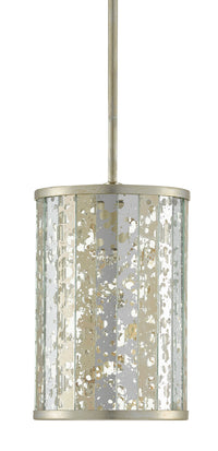 Currey and Company - 9000-0739 - One Light Pendant - Silver Leaf