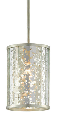 Currey and Company - 9000-0739 - One Light Pendant - Silver Leaf