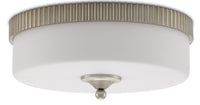 Currey and Company - 9999-0052 - LED Flush Mount - Bryce Collection - Silver Leaf