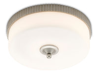 Currey and Company - 9999-0052 - LED Flush Mount - Bryce Collection - Silver Leaf