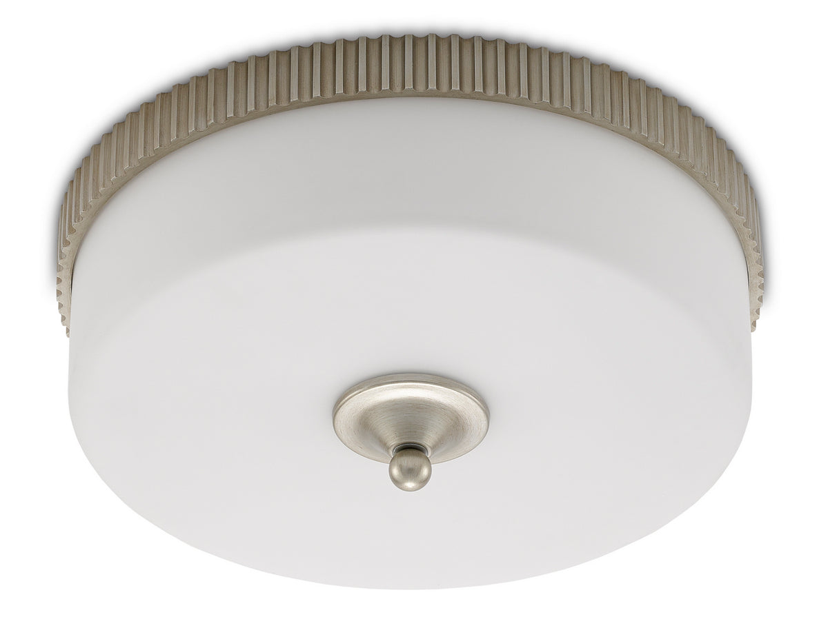 Currey and Company - 9999-0052 - LED Flush Mount - Bryce Collection - Silver Leaf
