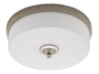 Currey and Company - 9999-0052 - LED Flush Mount - Bryce Collection - Silver Leaf