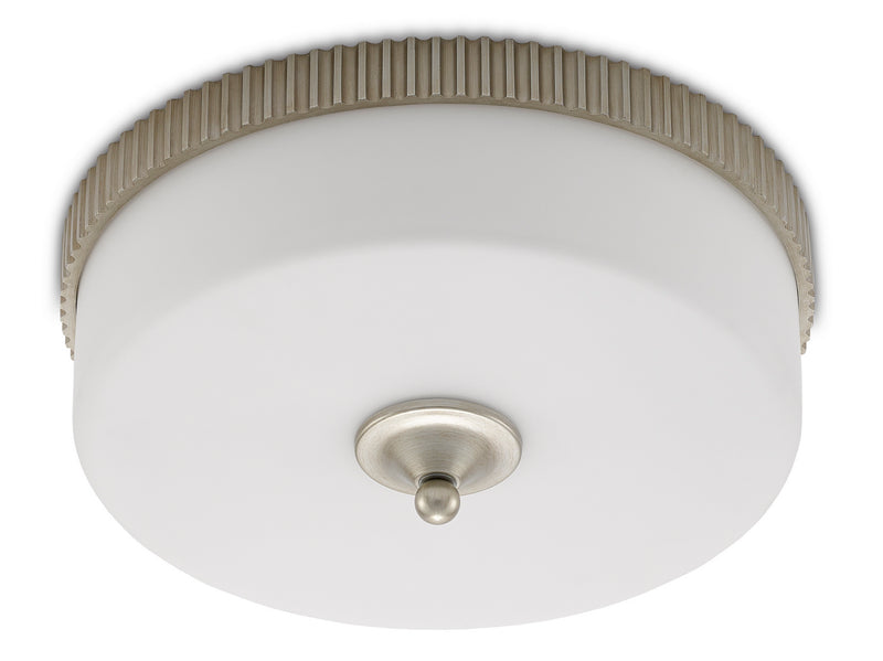 Currey and Company - 9999-0052 - LED Flush Mount - Bryce Collection - Silver Leaf
