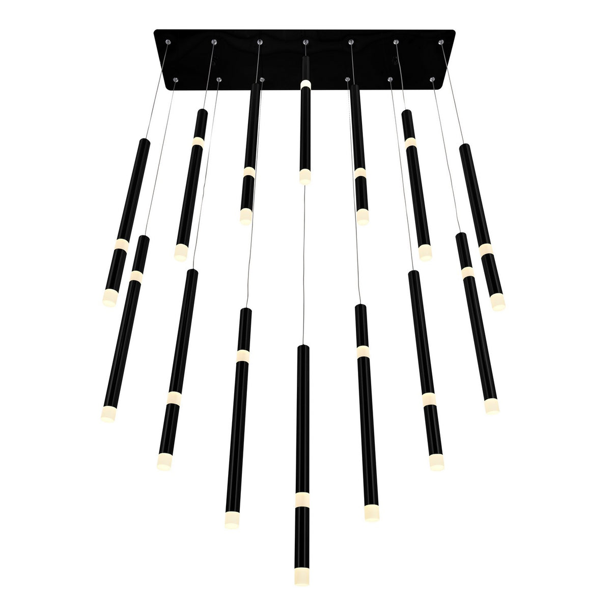 CWI Lighting - 1262P32-14-101 - LED Chandelier - Flute - Black