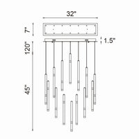 CWI Lighting - 1262P32-14-101 - LED Chandelier - Flute - Black