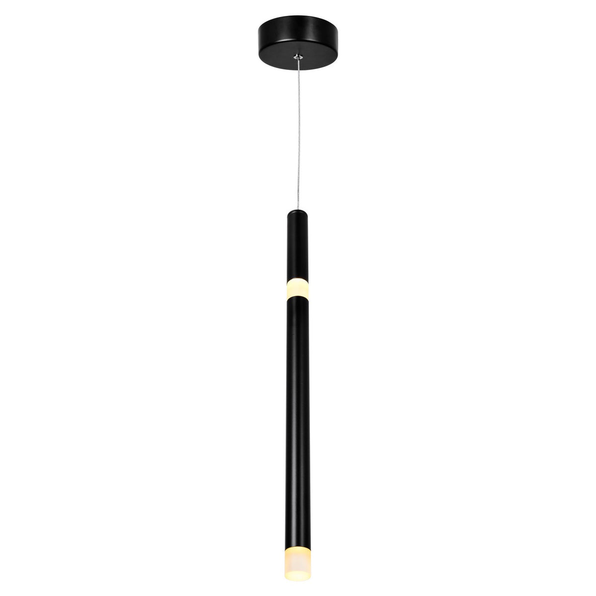 CWI Lighting - 1262P5-1-101 - LED Pendant - Flute - Black