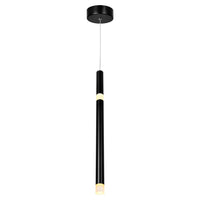 CWI Lighting - 1262P5-1-101 - LED Pendant - Flute - Black