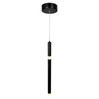 CWI Lighting - 1262P5-1-101 - LED Pendant - Flute - Black