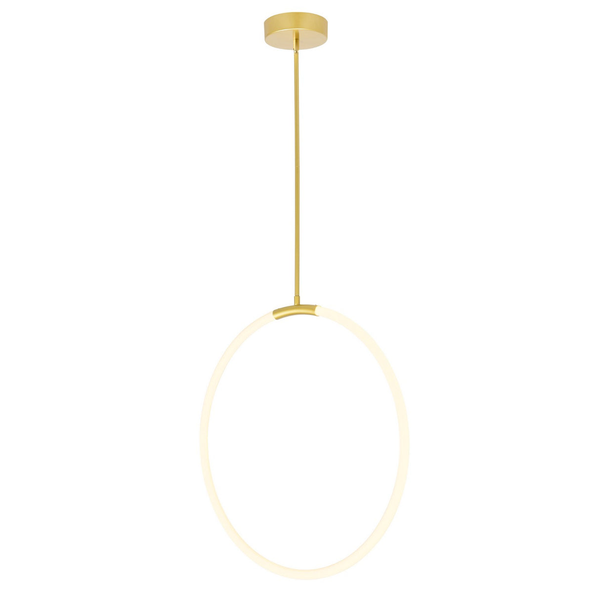 CWI Lighting - 1273P24-1-602 - LED Chandelier - Hoops - Satin Gold