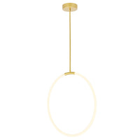 CWI Lighting - 1273P24-1-602 - LED Chandelier - Hoops - Satin Gold