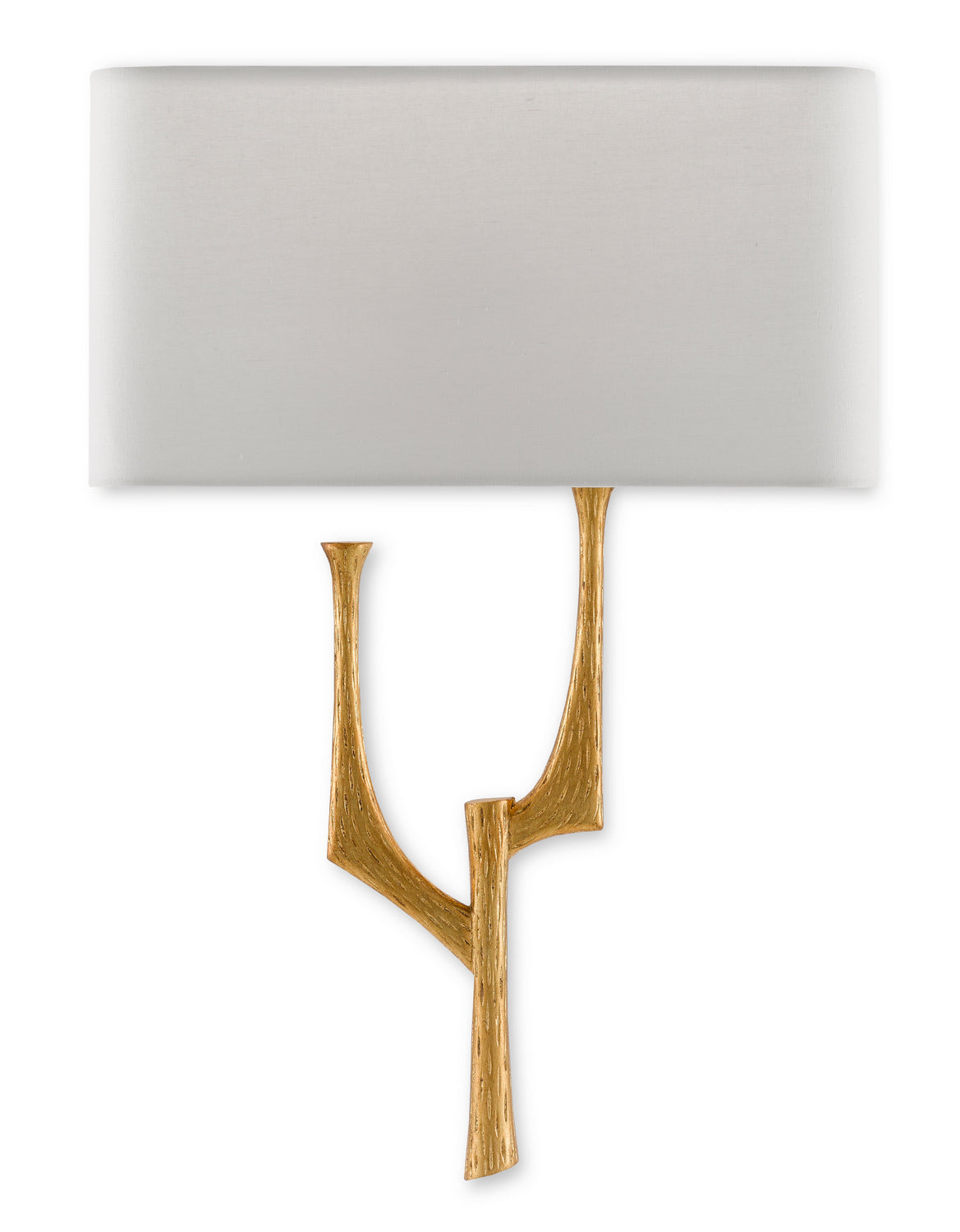 Currey and Company - 5000-0182 - One Light Wall Sconce - Bodnant Collection - Antique Gold Leaf