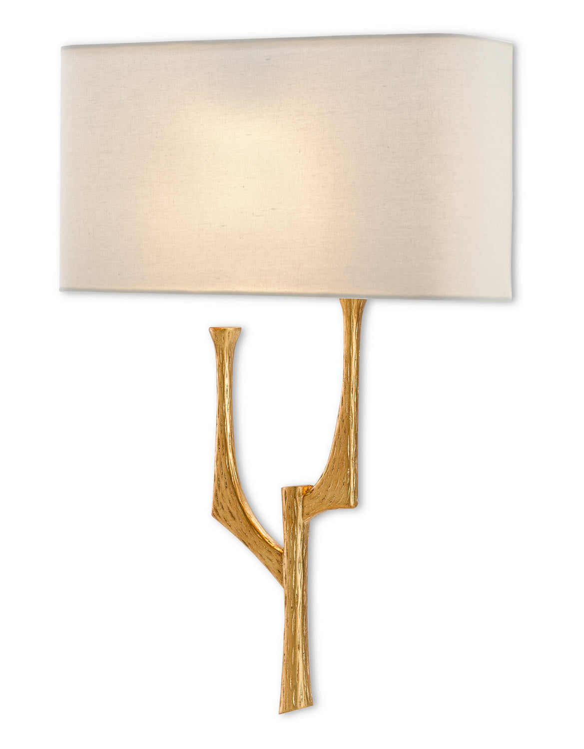Currey and Company - 5000-0182 - One Light Wall Sconce - Bodnant Collection - Antique Gold Leaf