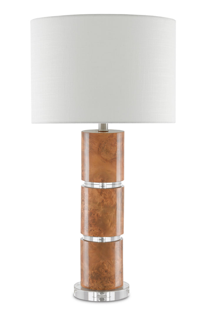 Currey and Company - 6000-0679 - One Light Table Lamp - Birdseye Table Lamp - Birdseye Maple Veneer