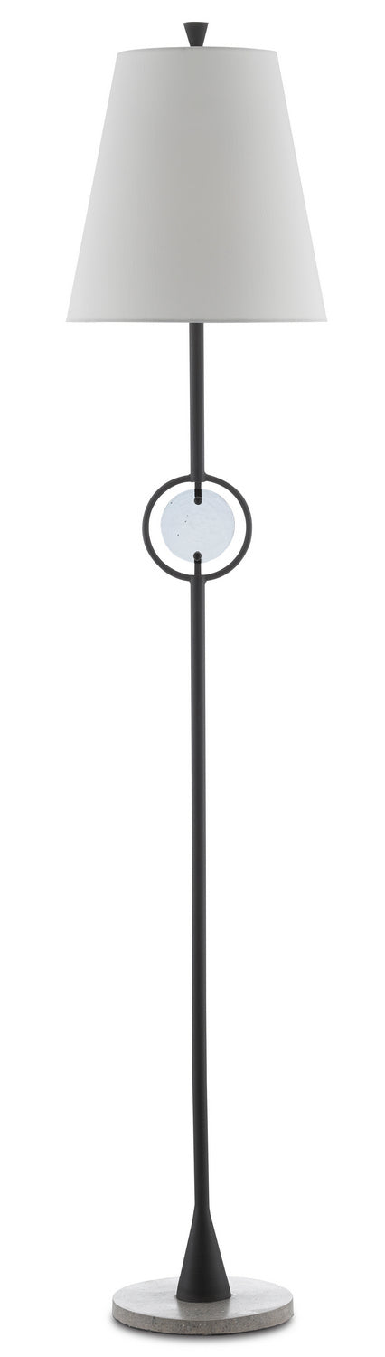 Currey and Company - 8000-0089 - One Light Floor Lamp - Privateer - Blacksmith/Polished Concrete