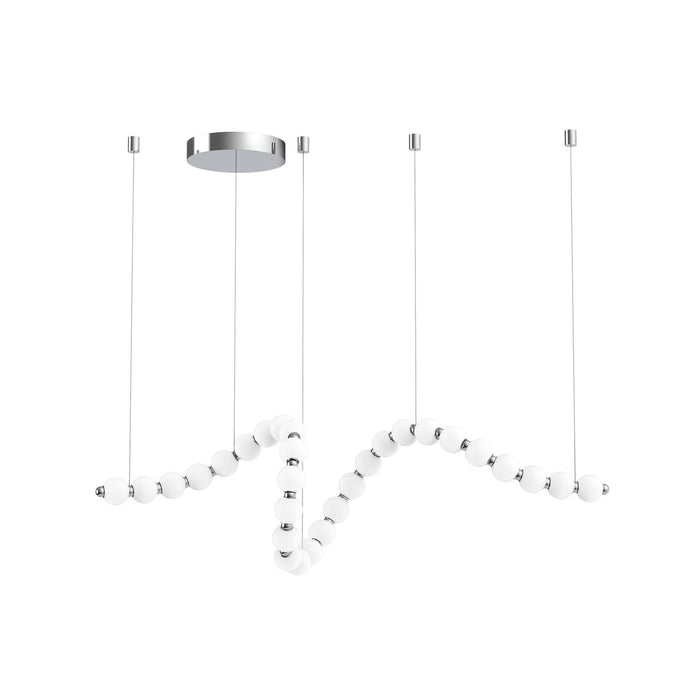Alora LED Chandelier from the Akoya collection in Chrome finish