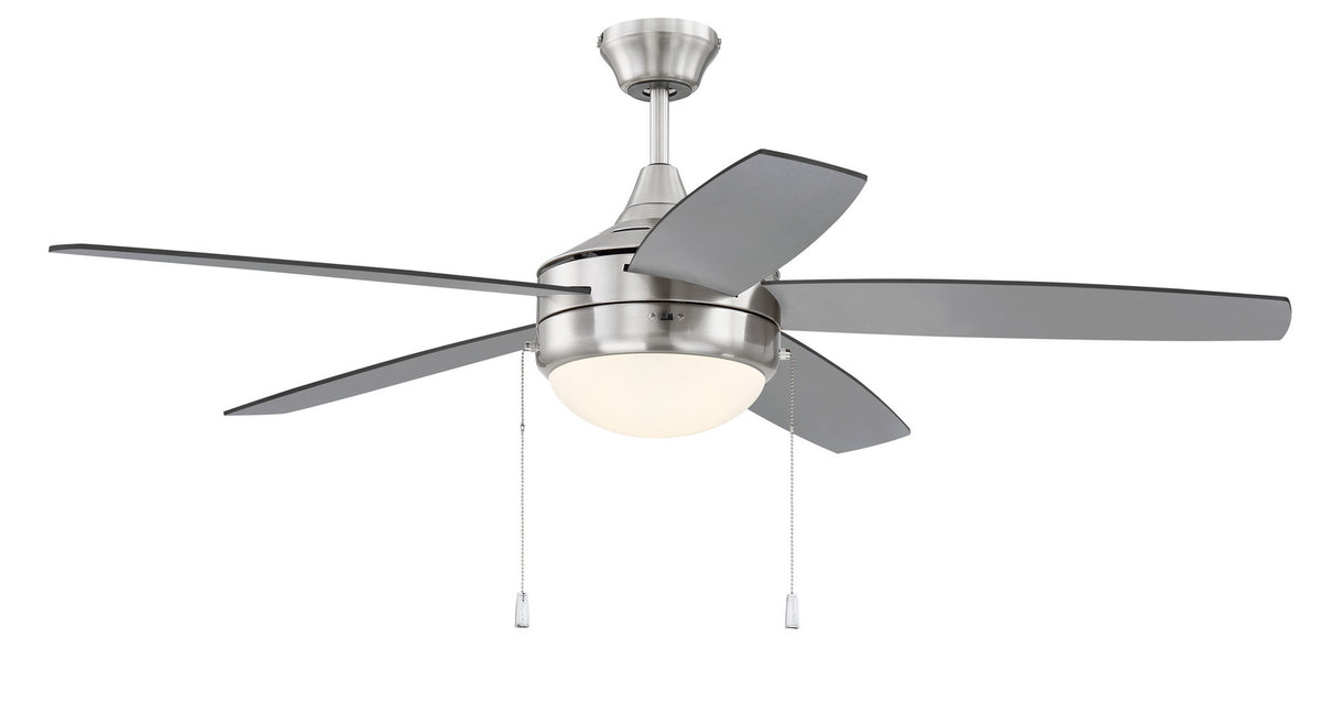 Craftmade - EPHA52BNK5-BNGW - 52" Ceiling Fan - Phaze Energy Star 5 - Brushed Polished Nickel