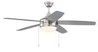 Craftmade - EPHA52BNK5-BNGW - 52" Ceiling Fan - Phaze Energy Star 5 - Brushed Polished Nickel