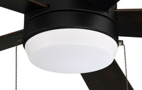 Craftmade - MER52FB5 - 52"Ceiling Fan - Merit - Flat Black