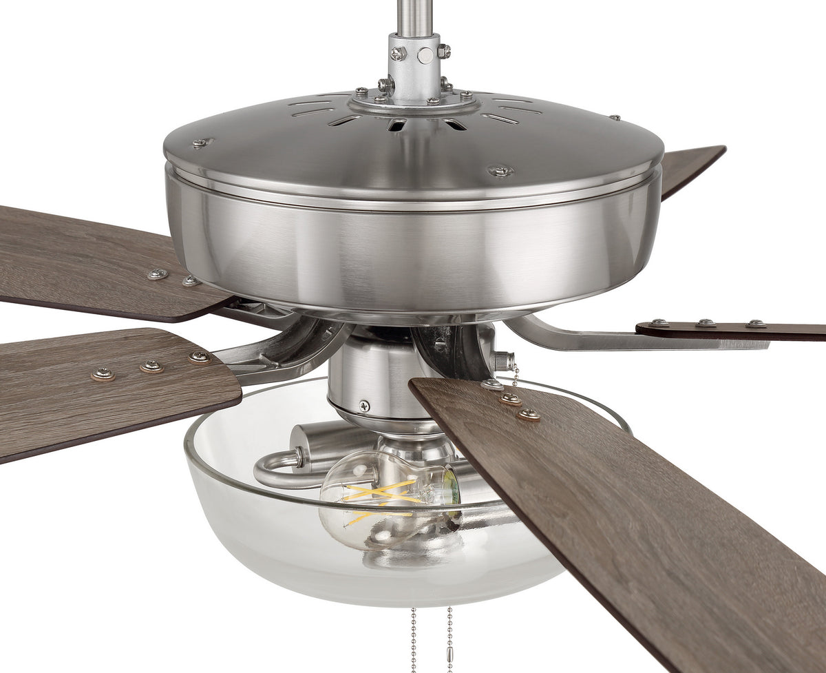 Craftmade - P101BNK5-52DWGWN - 52" Ceiling Fan - Pro Plus 101 - Brushed Polished Nickel