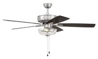 Craftmade - P101BNK5-52DWGWN - 52" Ceiling Fan - Pro Plus 101 - Brushed Polished Nickel