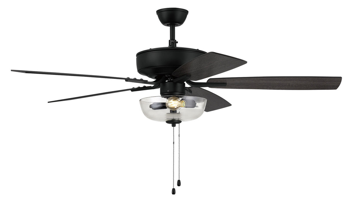 Craftmade - P101FB5-52FBGW - 52" Ceiling Fan - Pro Plus 101 - Flat Black