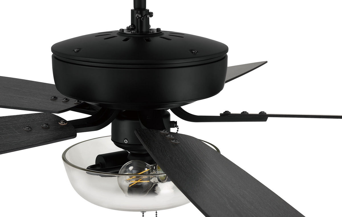 Craftmade - P101FB5-52FBGW - 52" Ceiling Fan - Pro Plus 101 - Flat Black