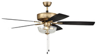 Craftmade - P101SB5-52BWNFB - 52" Ceiling Fan - Pro Plus 101 - Satin Brass