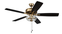 Craftmade - P101SB5-52BWNFB - 52" Ceiling Fan - Pro Plus 101 - Satin Brass