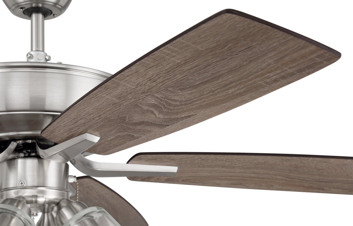 Craftmade - P104BNK5-52DWGWN - 52" Ceiling Fan - Pro Plus 104 - Brushed Polished Nickel