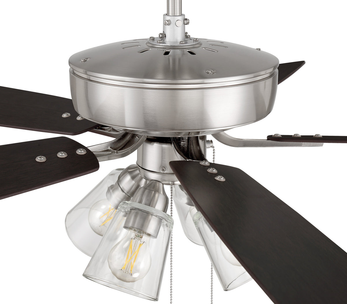 Craftmade - P104BNK5-52DWGWN - 52" Ceiling Fan - Pro Plus 104 - Brushed Polished Nickel