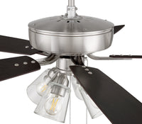 Craftmade - P104BNK5-52DWGWN - 52" Ceiling Fan - Pro Plus 104 - Brushed Polished Nickel