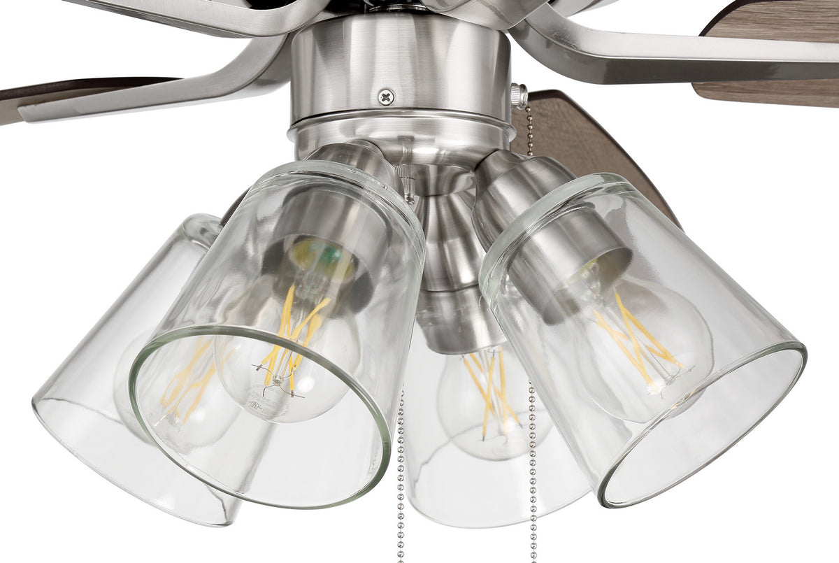 Craftmade - P104BNK5-52DWGWN - 52" Ceiling Fan - Pro Plus 104 - Brushed Polished Nickel