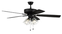 Craftmade - P104FB5-52FBGW - 52" Ceiling Fan - Pro Plus 104 - Flat Black