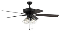 Craftmade - P104FB5-52FBGW - 52" Ceiling Fan - Pro Plus 104 - Flat Black