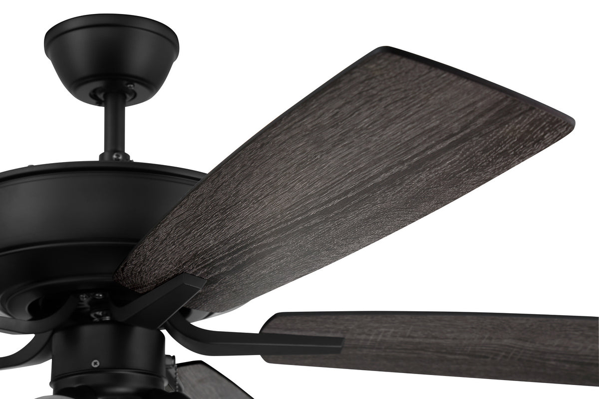 Craftmade - P104FB5-52FBGW - 52" Ceiling Fan - Pro Plus 104 - Flat Black