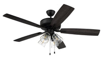 Craftmade - P104FB5-52FBGW - 52" Ceiling Fan - Pro Plus 104 - Flat Black