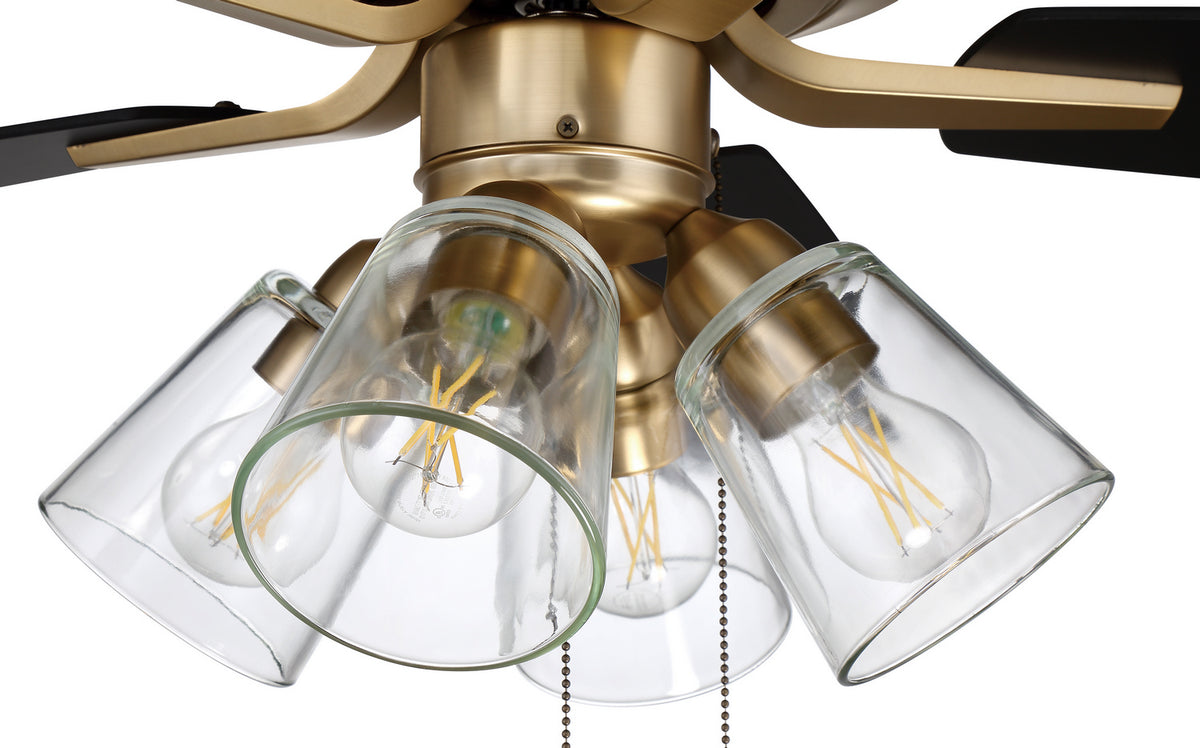 Craftmade - P104SB5-52BWNFB - 52" Ceiling Fan - Pro Plus 104 - Satin Brass