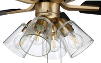 Craftmade - P104SB5-52BWNFB - 52" Ceiling Fan - Pro Plus 104 - Satin Brass